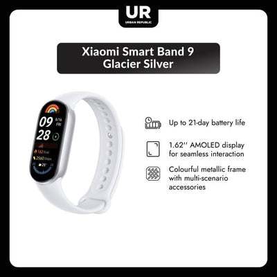 Xiaomi Smart Band 9 Fitness Tracker, AMOLED Display with 1200 Nits, Sp02 Tracking, Sleep and Heart R