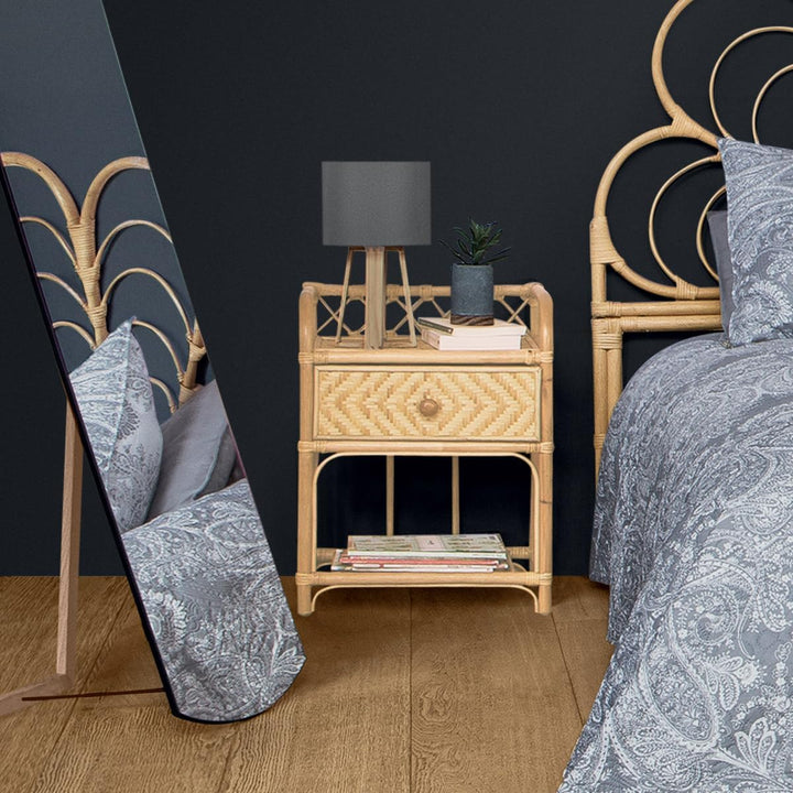 Nachttisch Aoni - Rattan - Beige - Atmosphera créateur d'intérieur cm Rattan, cm Rattan