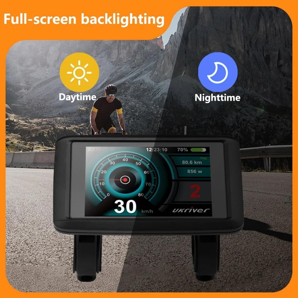 Elektrofahrrad UKC1 / UKC1+ LCD-Farbdisplay, kompatibel mit APT-Protokoll, mit SM/wasserdichtem Stec