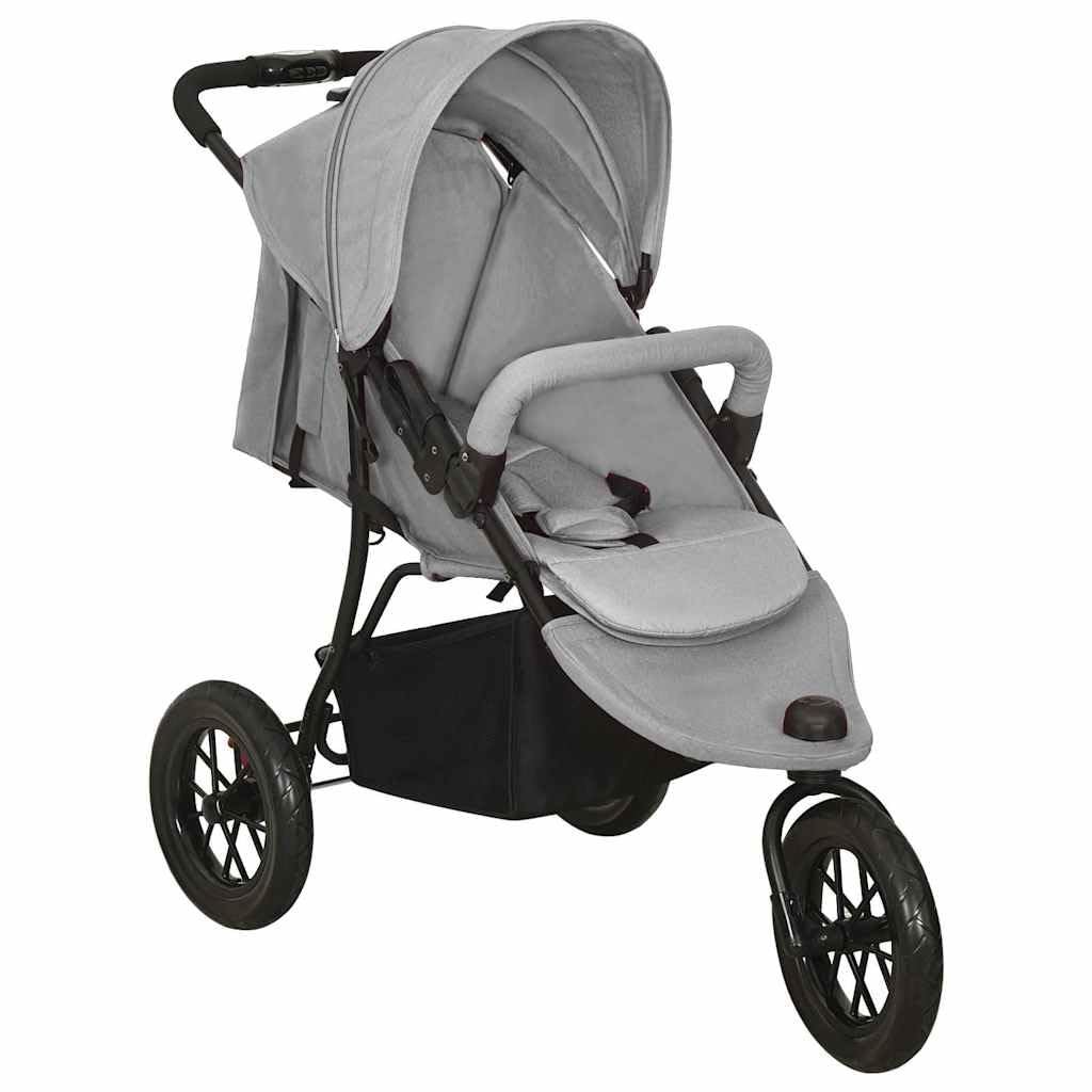vidaXL Kinderwagen mit Verdeck Korb Einhand-Klappsystem Kinder Baby Buggy Kinderbuggy Kindersportwag