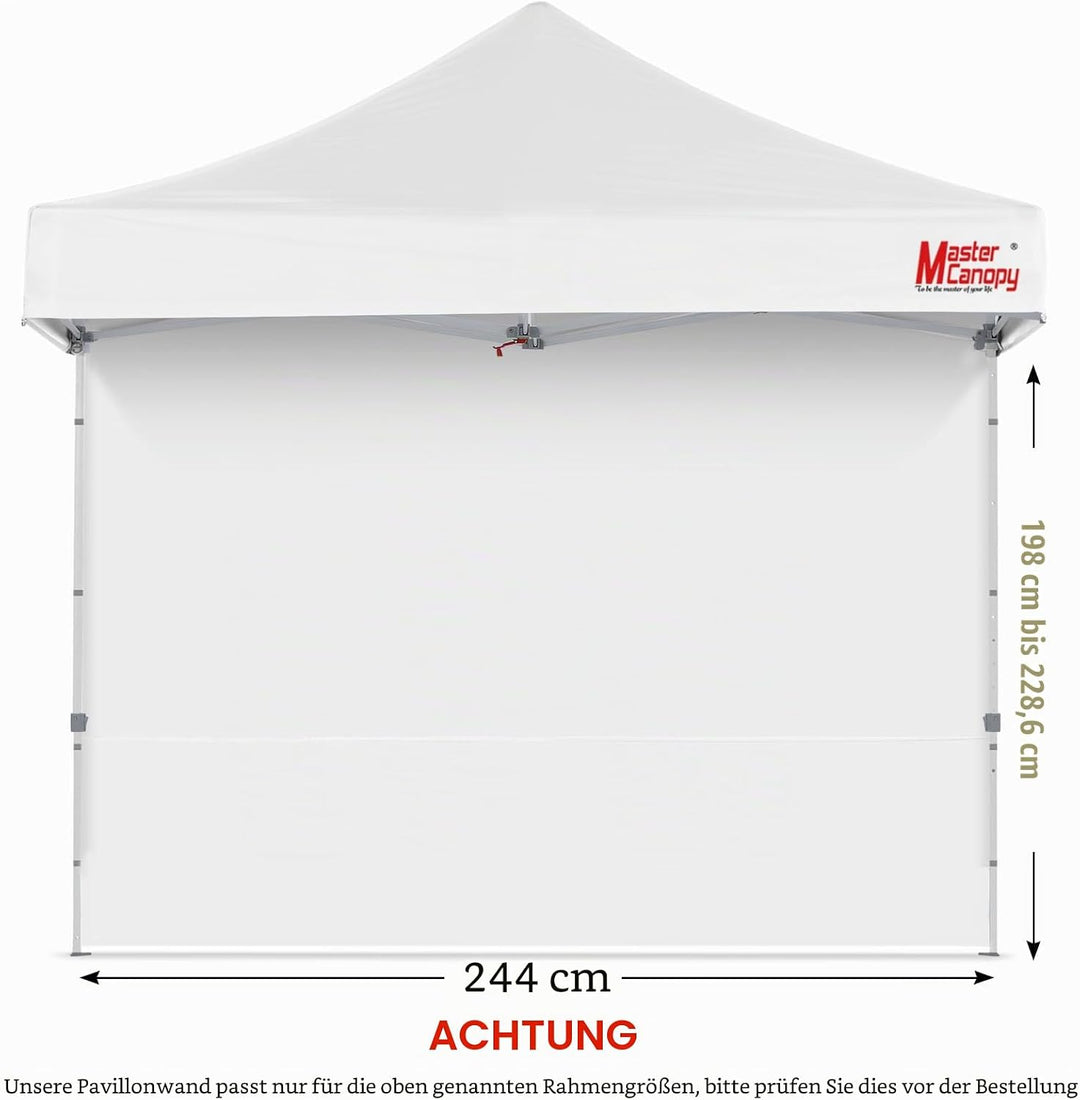 MasterCanopy Seitenwand/Seitenteil für 2,5 x 2,5 m Pop-up-Pavillon, Faltpavillon, Zelt, Canopy, 1 St