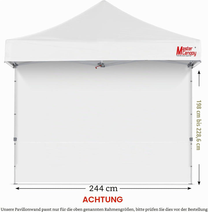 MasterCanopy Seitenwand/Seitenteil für 2,5 x 2,5 m Pop-up-Pavillon, Faltpavillon, Zelt, Canopy, 1 St