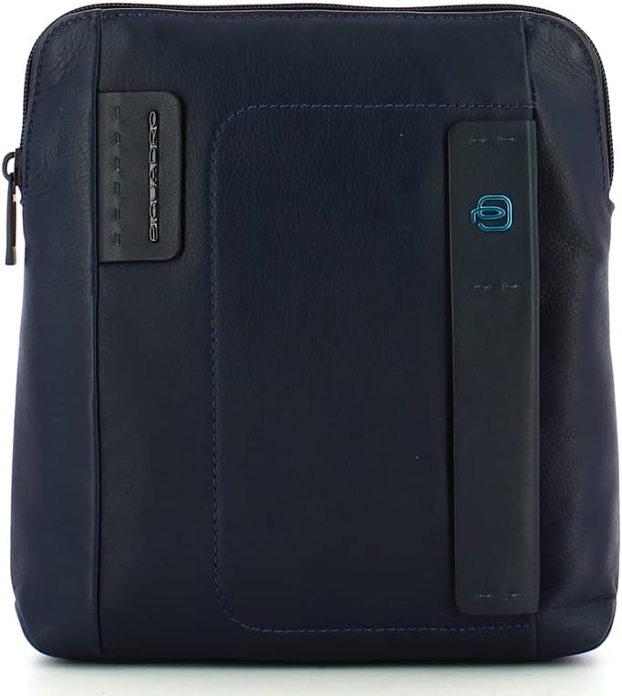 Piquadro Pulse Tasche, Leder, Blau, 26 cm