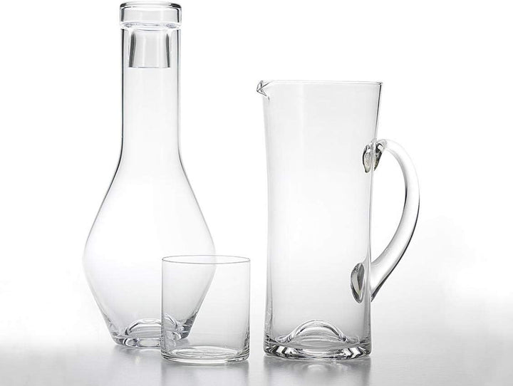 Zafferano Chiaro di Luna - Glasflasche Klar, Höhe 290 mm, Durchmesser 125 mm, Fassungsvermögen 138 c