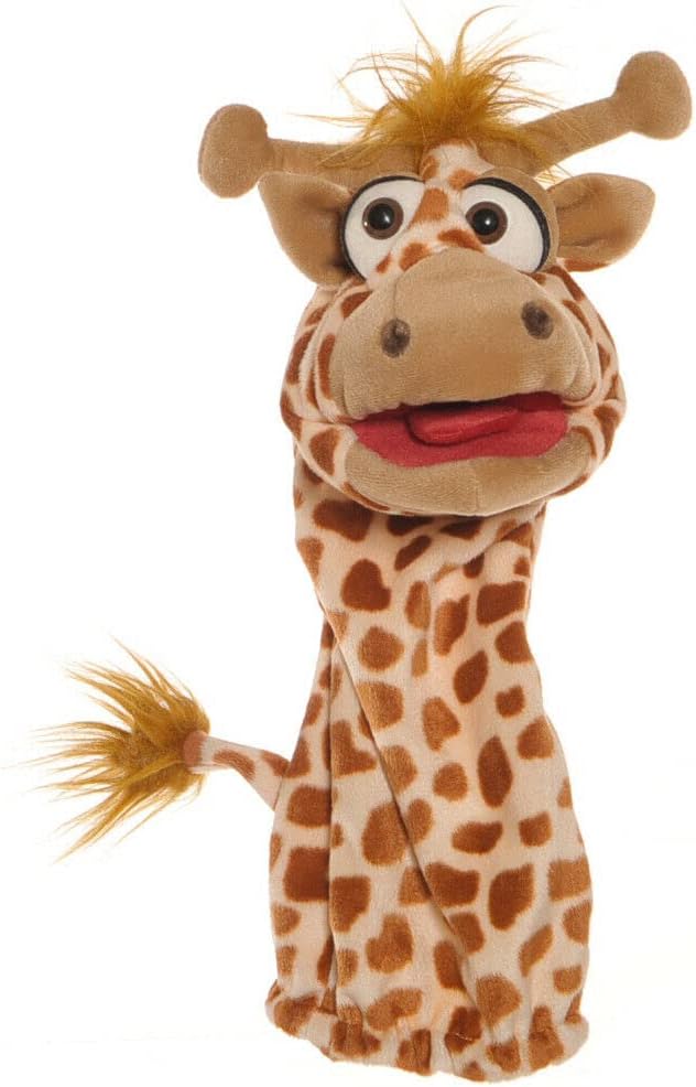 Living Puppets Quasselwurm Giraffe aus Stoff in der Grösse 39cm, W573 Gelb