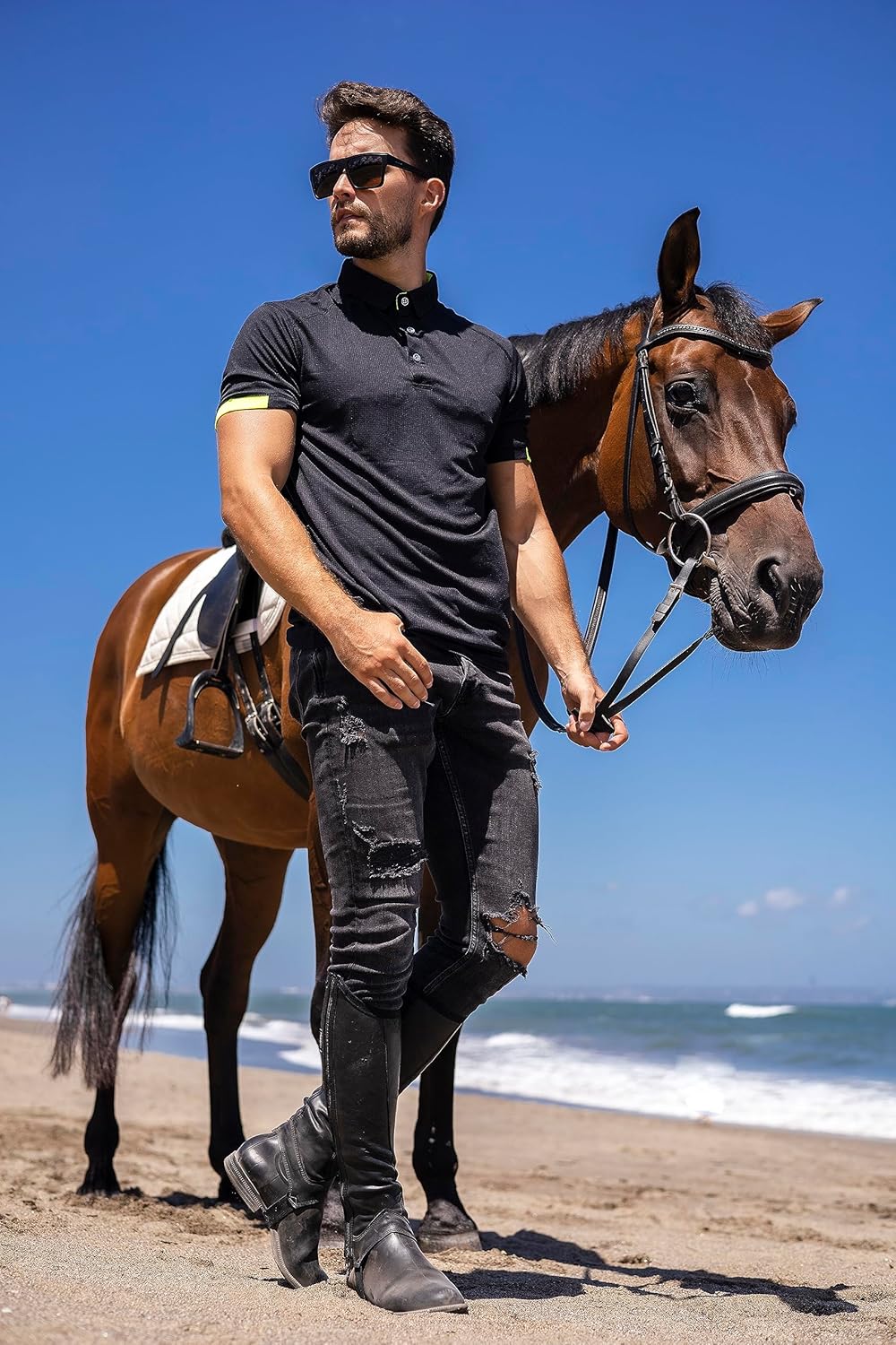 HUAKANG 3er Pack Poloshirt Herren Kurzarm Schnelltrocknend Atmungsaktives Tennis Poloshirt Herren So