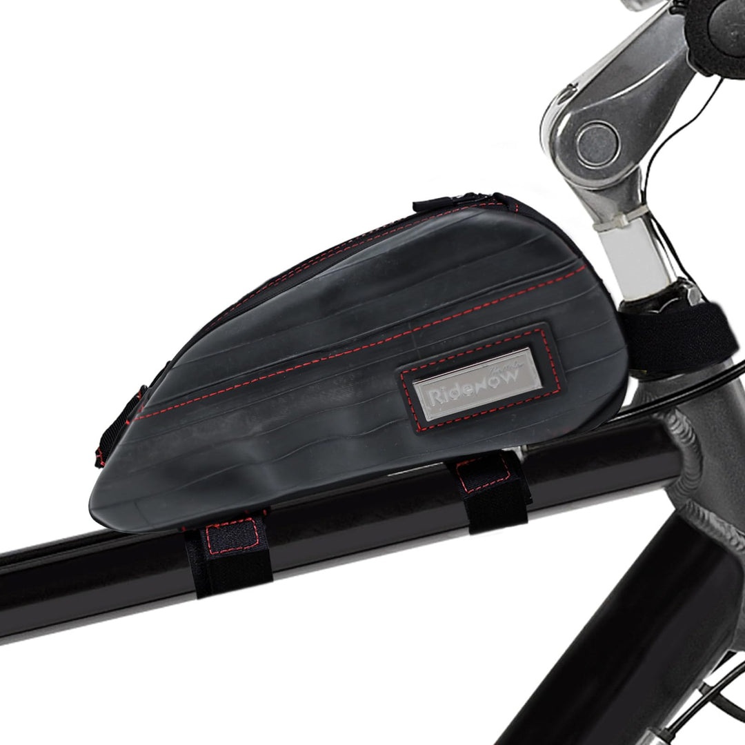 RIDENOW Fahrradtasche Rahmentasche aus recycelten TPU-Schläuchen & Gummischläuchen, Schmale wasserdi