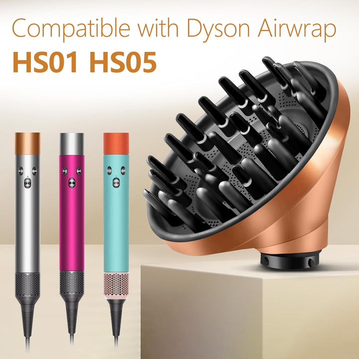 Verbesserter Diffusordüsenaufsatz für Dyson für Airwrap, Umwandlung von Airwrap Styler auf Haartrock