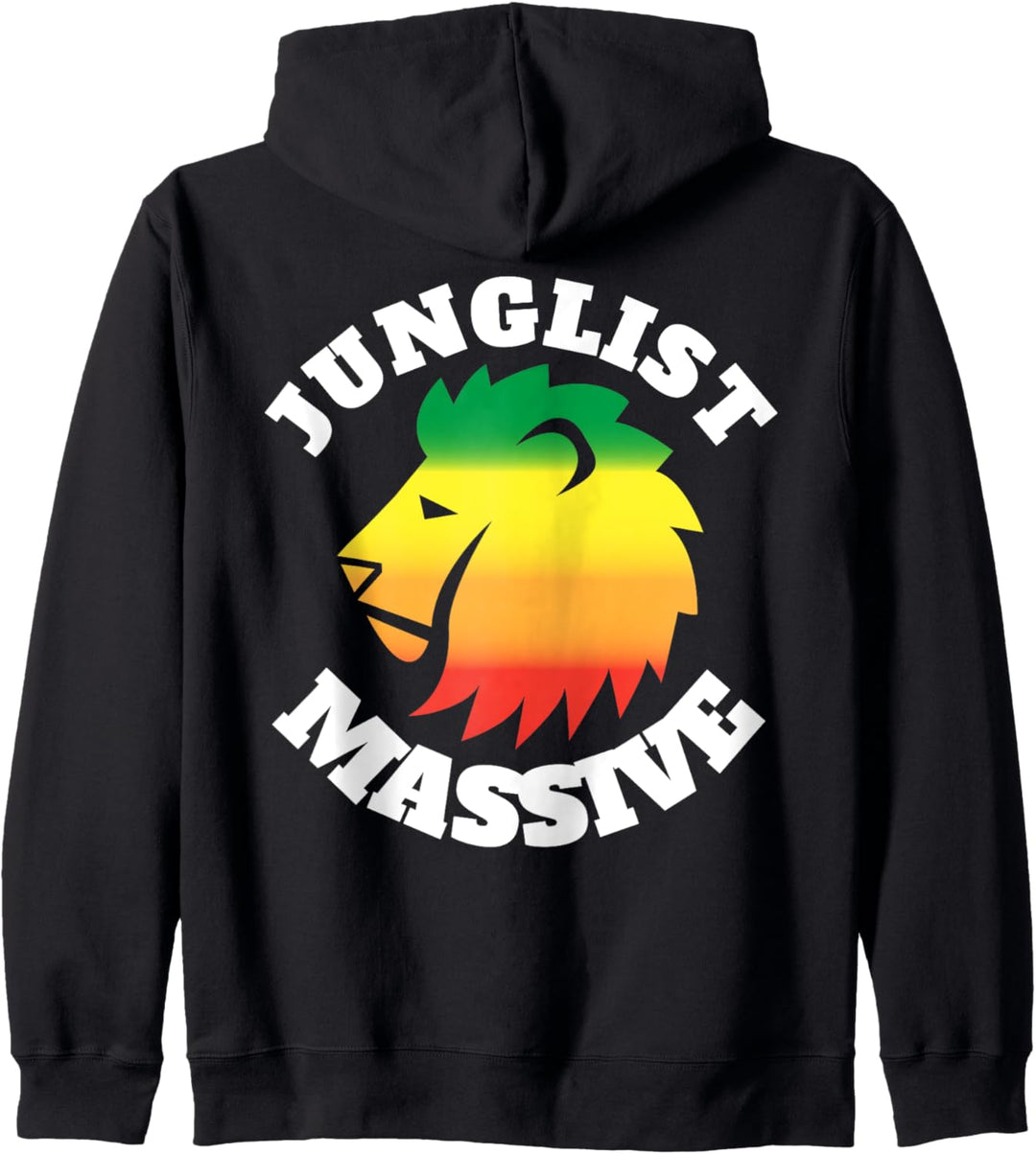 Junglist Massive EDM Drum und Bass DnB Lion Kapuzenjacke