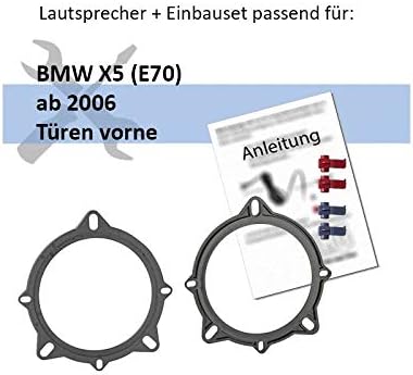 JBL Auto Lautsprecher Boxen Stage2 424 300 Watt 10 cm 2 Wege Koax passend für BMW X5 E70 ab 2006 Tür