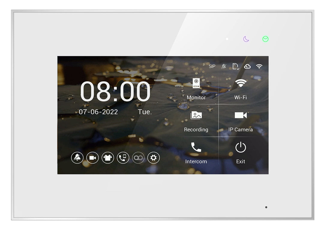 Balter EVO-HD Video Türsprechanlage Zusatzmonitor, Ohne App, Video Türklingel mit Kamera,1 Familienh