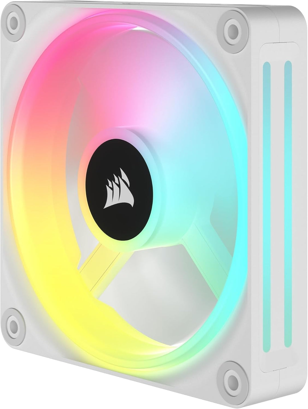 Corsair iCUE LINK QX120 RGB 120mm Magnetic Dome RGB Lüfter - Weiss Nur Fans Einfach (120mm) Weiss, N