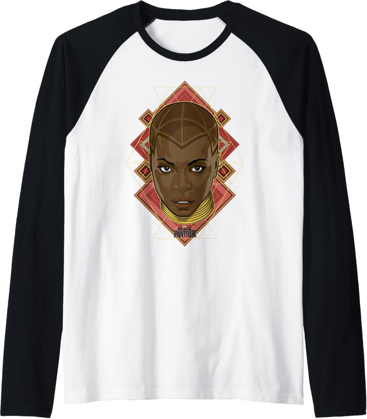 Marvel Black Panther Okoye Portrait Raglan