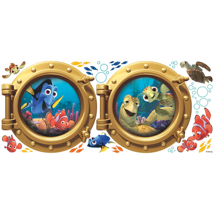 Room Mates 54564 Wandsticker "Disney Findet Nemo - Bullaugen", mehrfarbig
