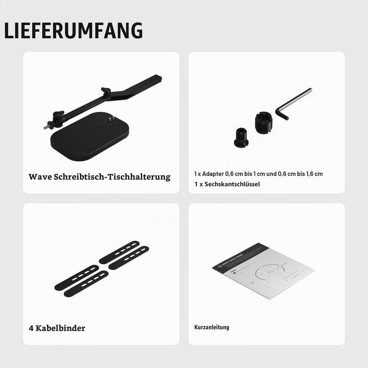 Elgato Wave Desk Stand – Verstellbarer Mikrofonständer, kompatibel, HyperX, Rode, Fifine, Shure und