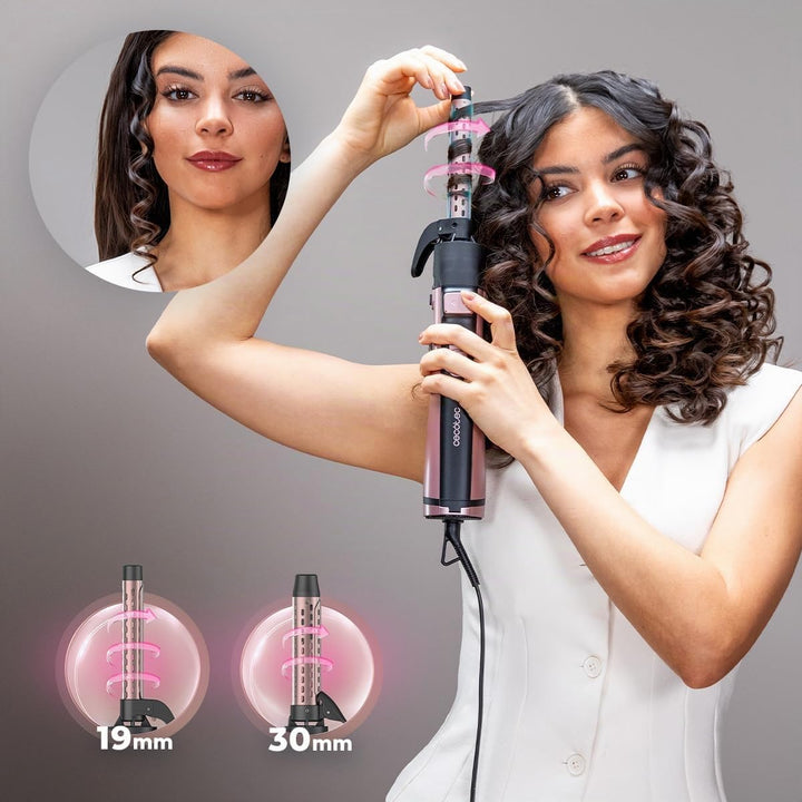 Cecotec Warmluftbürste CeramicCare 10in1 AirBrush Gyro, 1100W | 3 Geschwindigkeits, Temperaturstufen