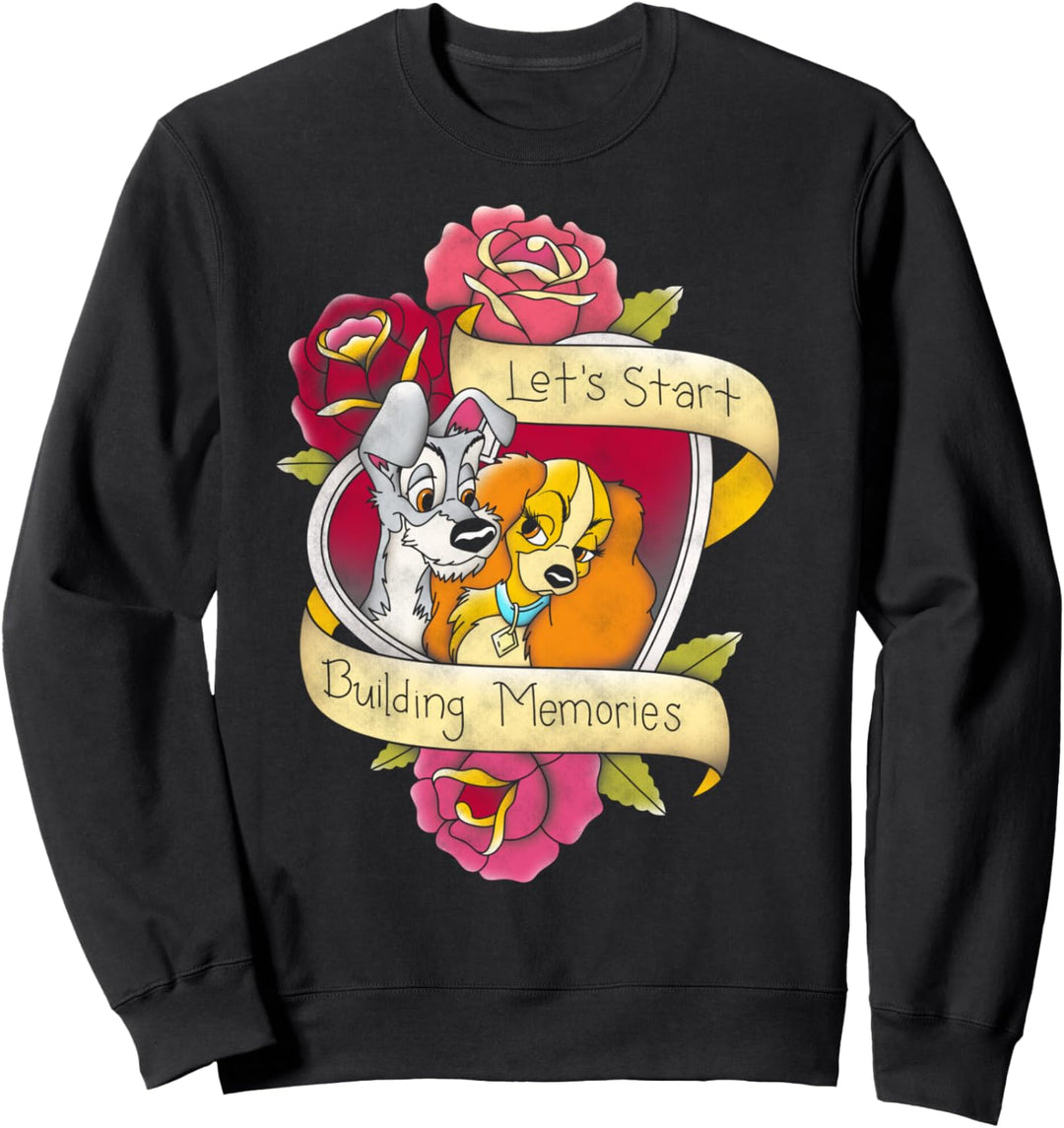 Disney Lady And The Tramp Let's Start Building Memories Sweatshirt