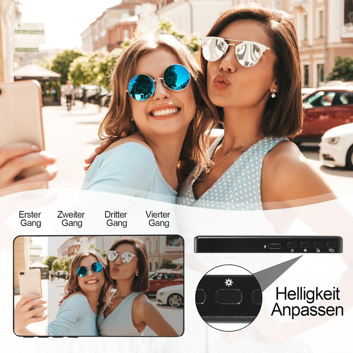 Handy Selfie Monitor Screen, Magnetischer Smartphone Vlog Bildschirm für iPhone for Live Streaming,