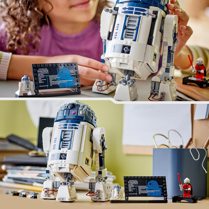 LEGO Star Wars C-3PO Droidenfigur + R2-D2-Modellset, Sammelmodellbausatz für Erwachsene zum Bauen mi