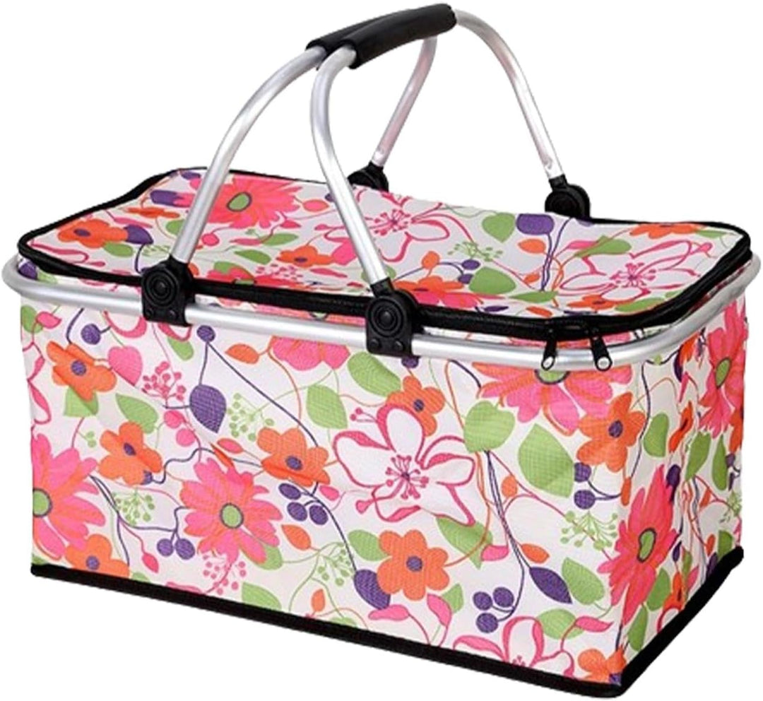 Grosser Picknickkorb,Grosser Picknickkorb | Tragbarer 30-Liter-Picknickbox-Kühler,Oxford-Stoff-Pickn