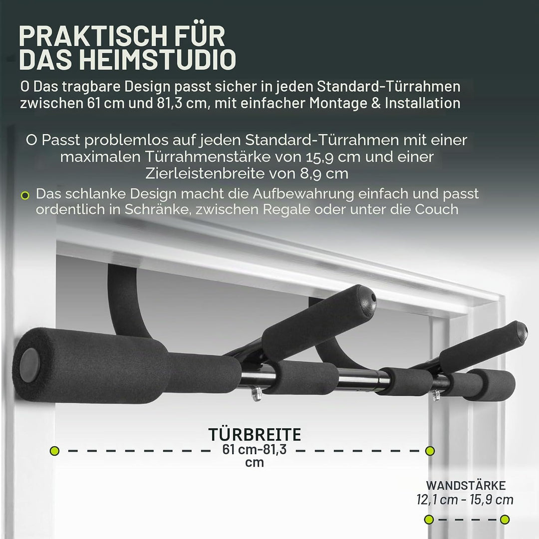 Prosource Unisex Multi-Grip Klimmzugstange, Schwarz, One Size