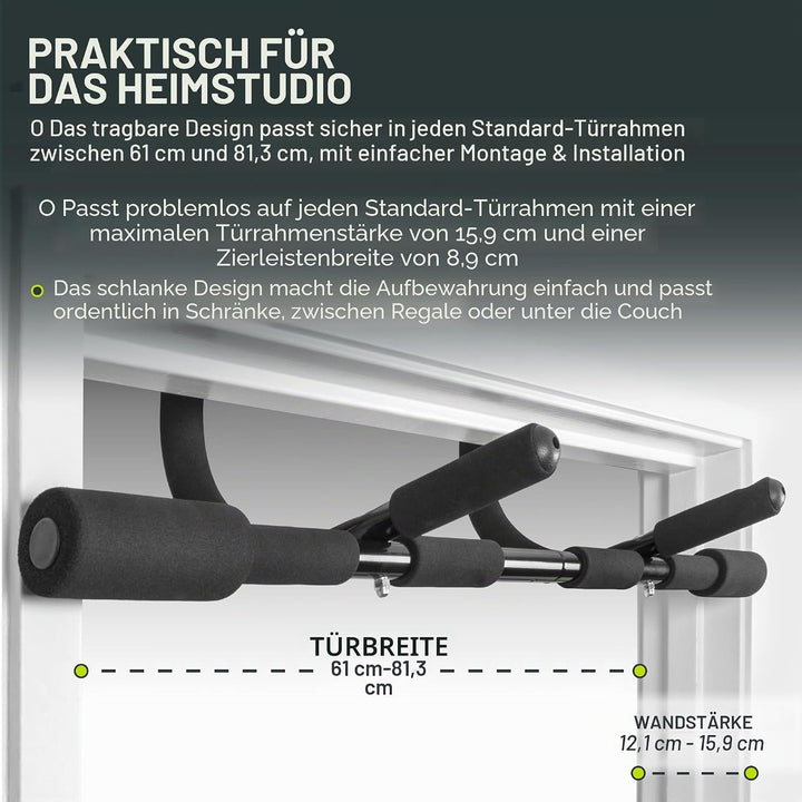 Prosource Unisex Multi-Grip Klimmzugstange, Schwarz, One Size
