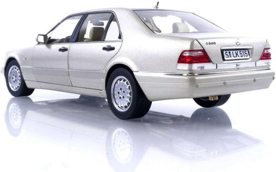 Norev - Mercedes-Benz S600 1997 Silver 1:18 Miniature, 183723, Silber, 1/18