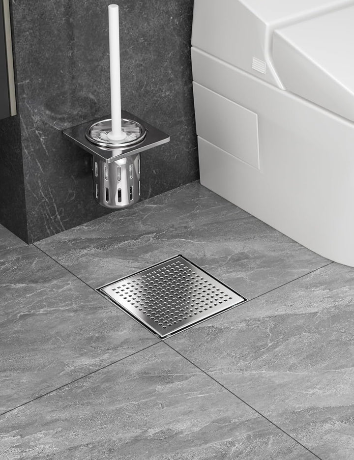 Neodrain Bodenablauf Dusche Edelstahl Duschrinne mit 360° Siphon, Geruchsverschluss, Haarsieb und 2