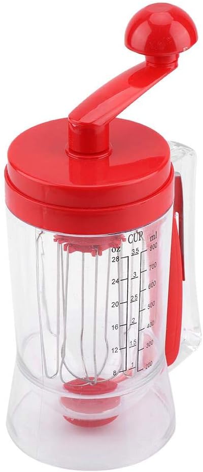 Teigspender Teigportionierer, Handkurbel Teigspender Rührseparator, Gebäck Cupcake Mixer mit Waage,