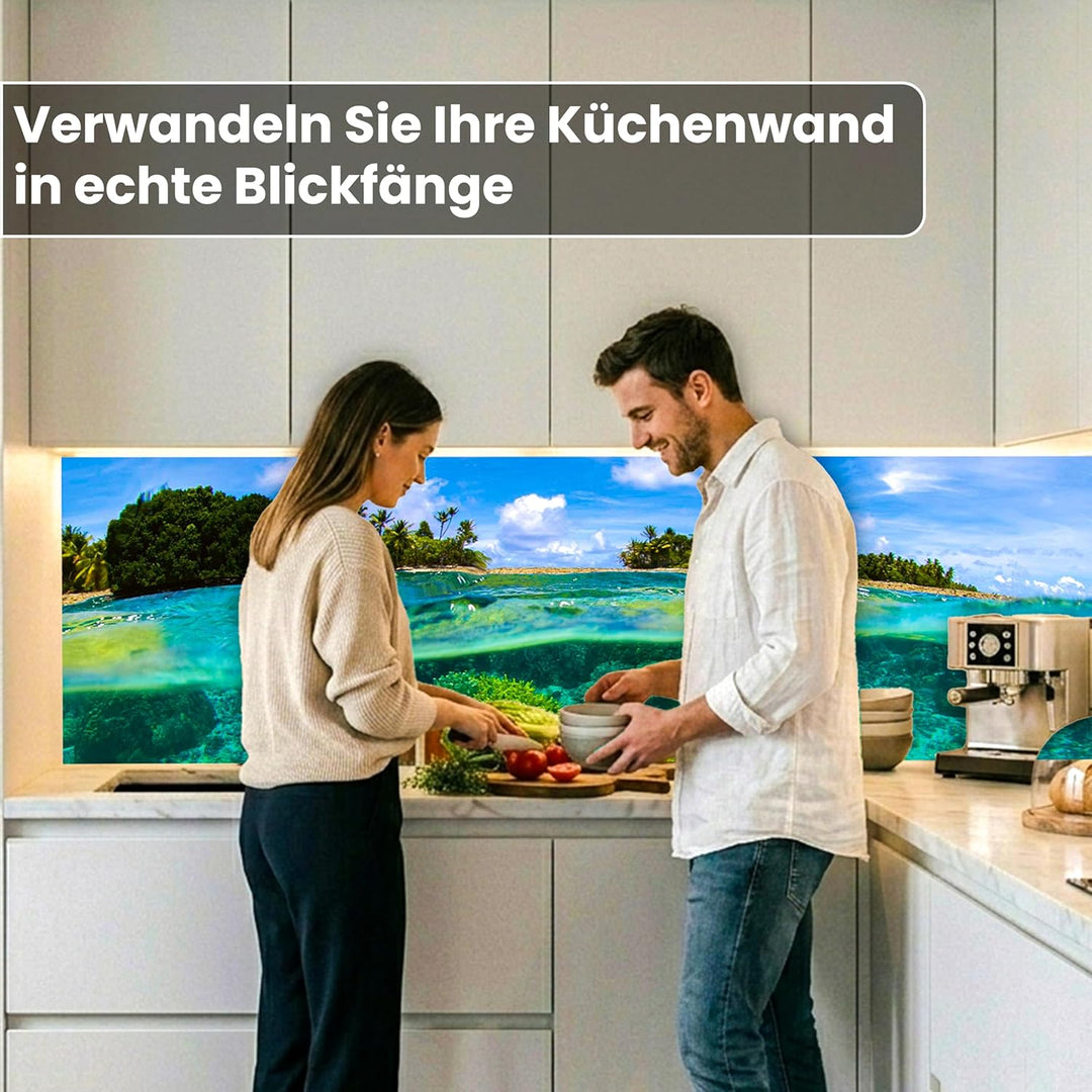 DIMEX Küchenrückwand Folie selbstklebend KORALLENRIFF | Klebefolie - Dekofolie - Spritzschutz für Kü