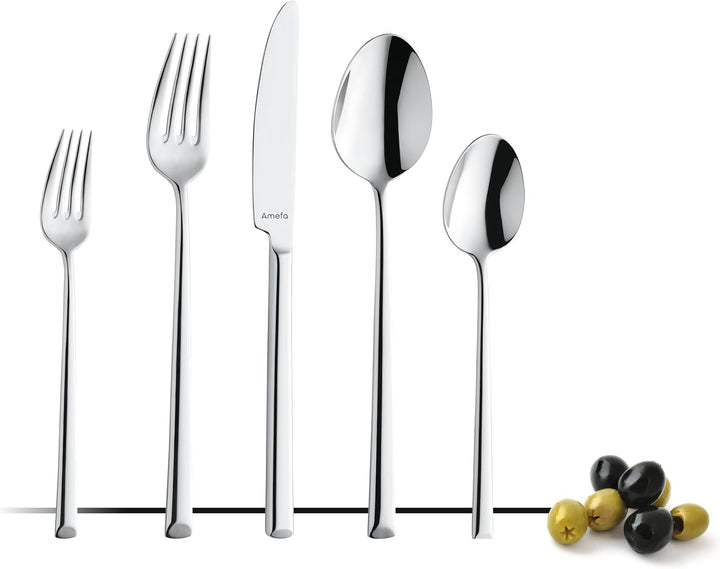 Set 12 Mokka-Löffel, Edelstahl 18/10, 115 mm lang Metropole, Metropole