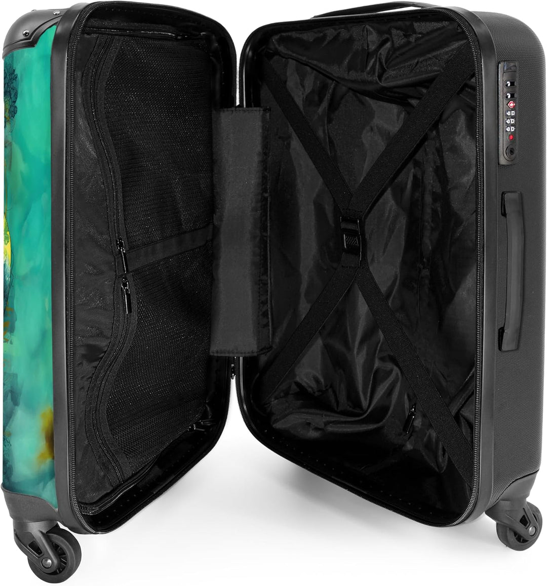NoBoringSuitcases.com® Handgepäck, Hartschalenkoffer mit TSA Schloss, Trolley, Reisekoffer, Carry on