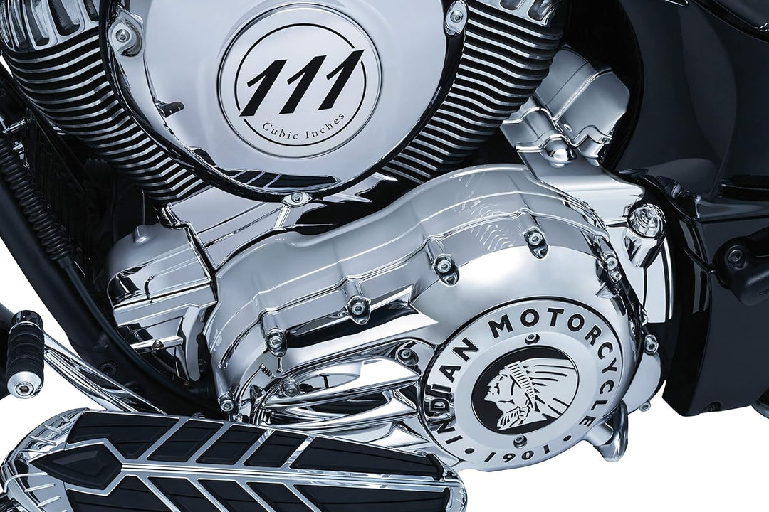 Kuryakyn 5642 Motorrad Accent Zubehör: Starter End Cover für 2014-19 Indian Motorräder, Chrom