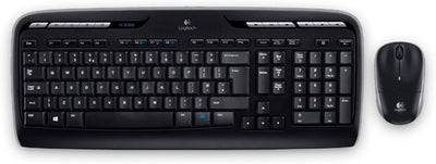 Logitech MK330 Kabelloses Tastatur-Maus-Set, 2.4 GHz Verbindung via Unifying USB-Empfänger, 4 progra