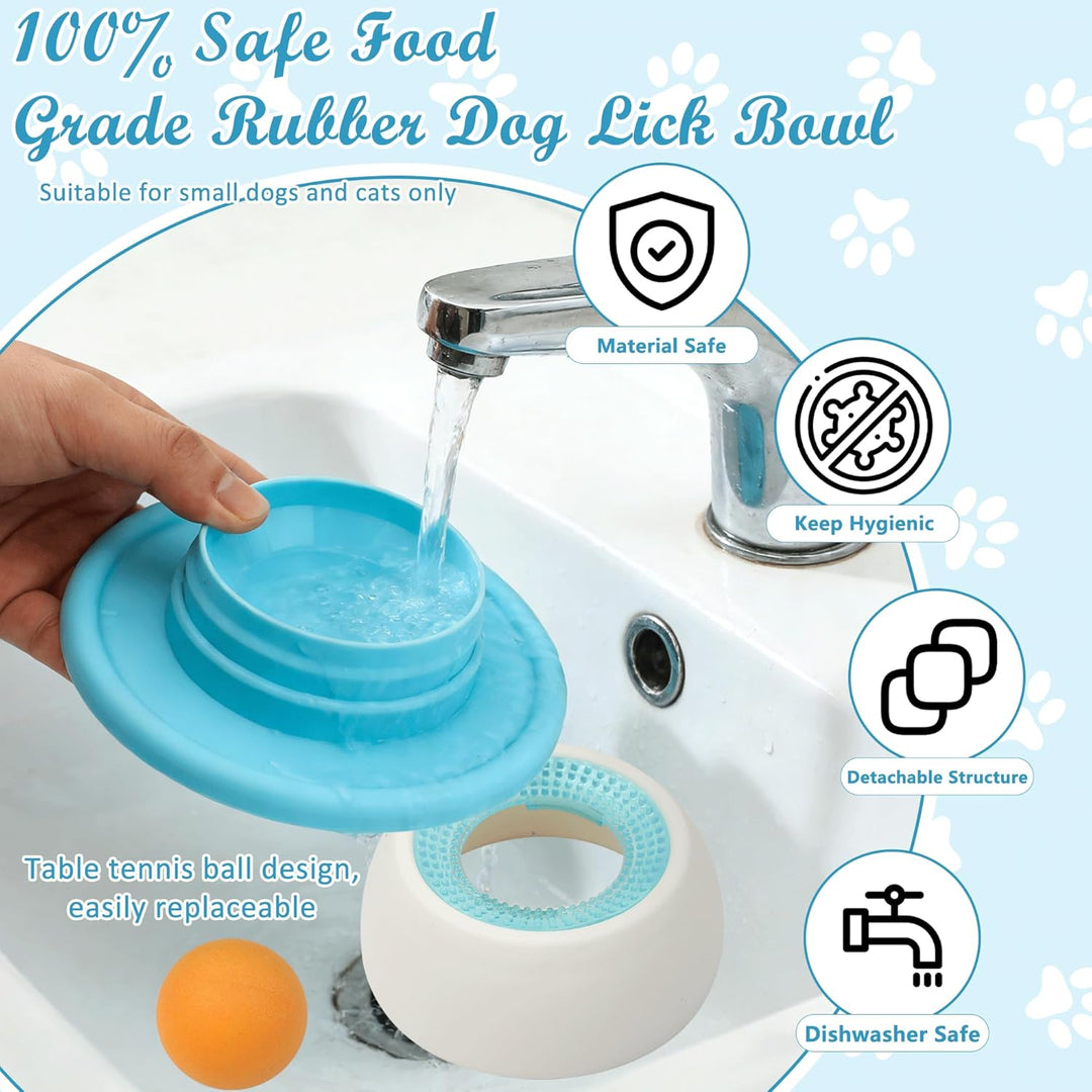 Schleckball Hund, Kleine Leckspielzeug Hund Dog Lick Sphere Schleckmatte mit Saugnäpfen, Leckball Kl