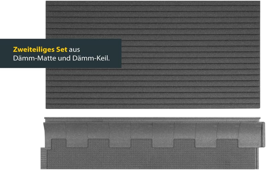 Schellenberg 66282 Wärmedämmung Rolladenkastendämmung, 2-teilig mit 25 mm Stärke 100 x 50 cm, Rollad