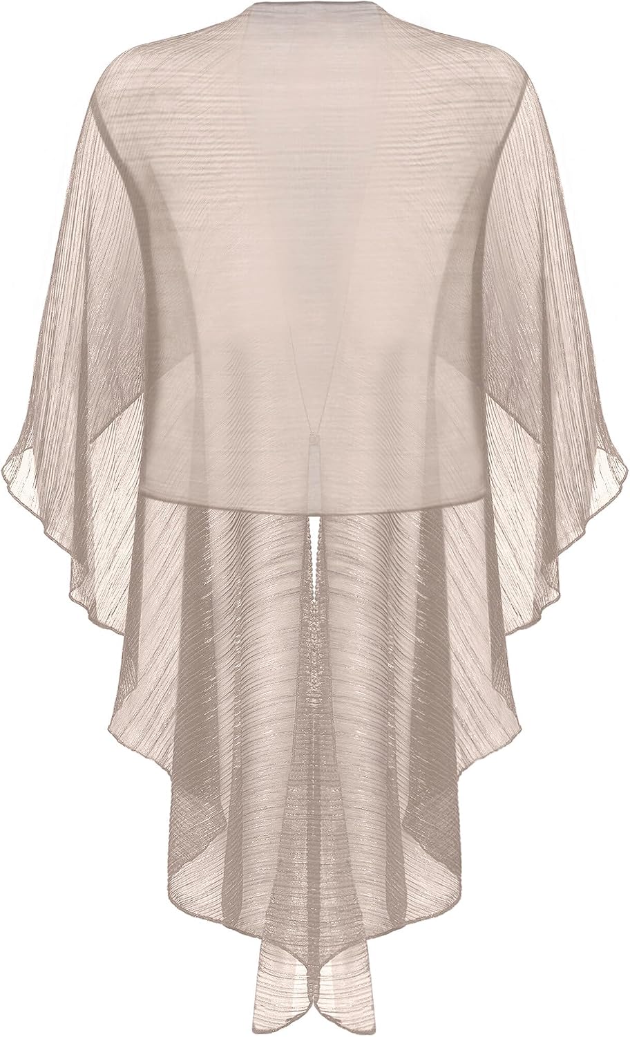 Vera Mont Damen Cape im Glitzer-Look Standard Einheitsgrösse Rosé/Silver, Standard Einheitsgrösse Ro