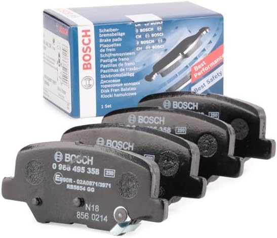 Bosch BP1650 Bremsbeläge - Hinterachse - ECE-R90 Zertifizierung - vier Bremsbeläge pro Set