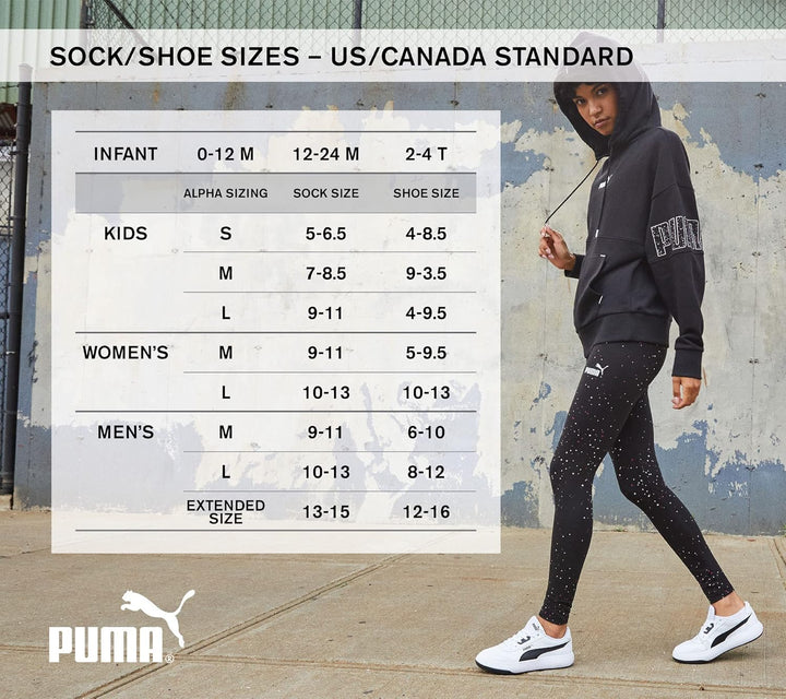 PUMA womens 8 Pack Low Cut Socks 9-11 Weiss, 9-11 Weiss