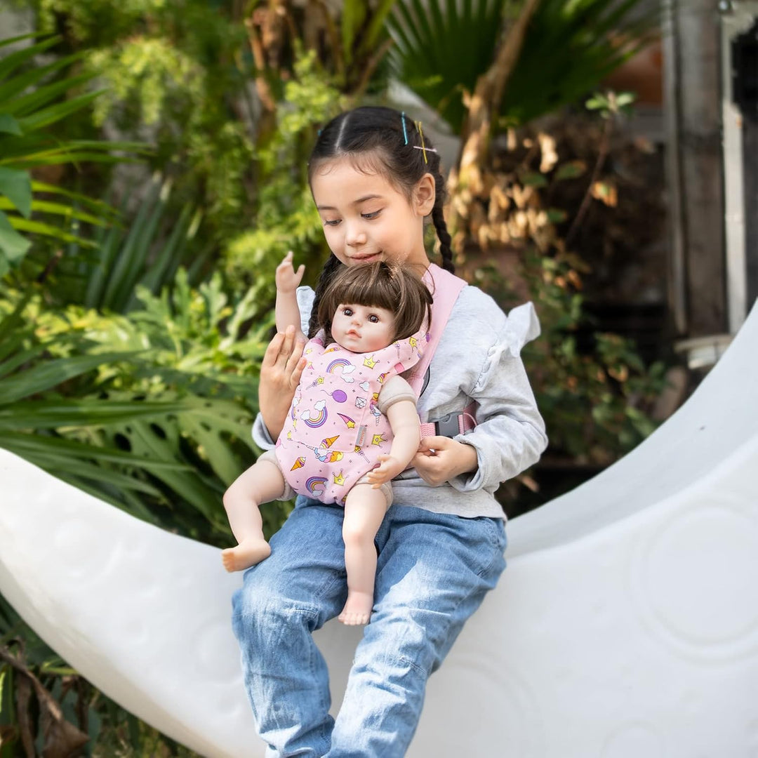 GAGAKU Puppentrage Puppenzubehör Babypuppentrage Kuscheltierträger mit verstellbaren Trägern für Kin