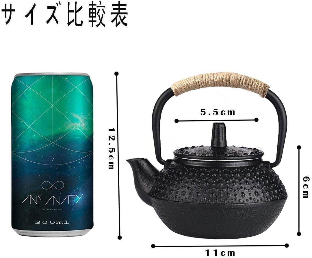 Webao Teekanne aus Gusseisen Traditionelle Eisen-Kanne Tea for ONE Teekanne Japanischer Stil inkl 30
