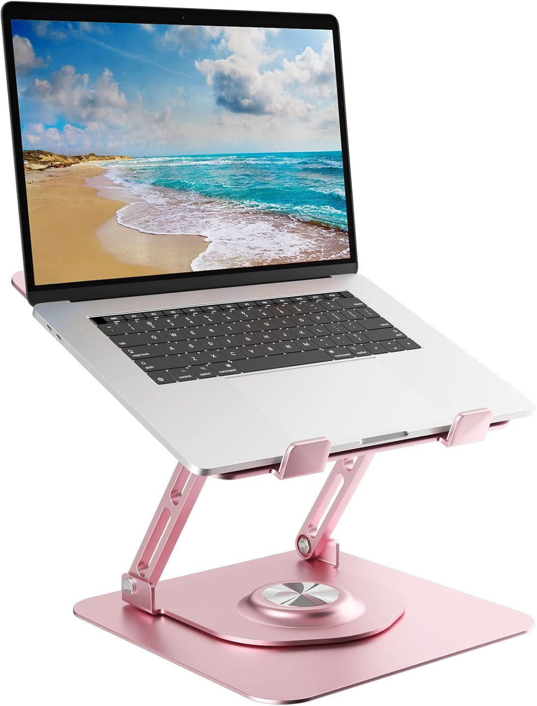 Epherie Laptop Ständer mit 360° drehbarem rundem Basis, Höhenverstellbarer ergonomischer Laptopständ