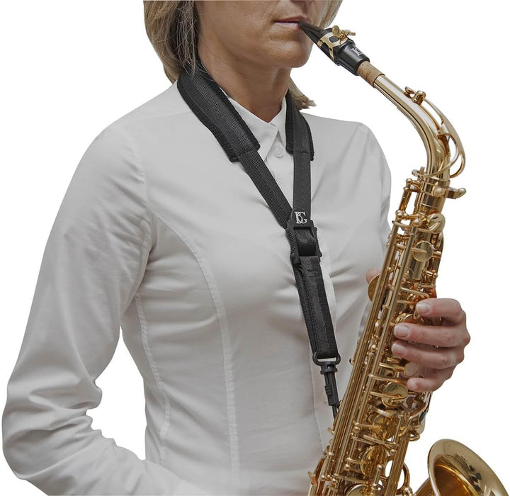 BG S10ESH - Tragegurt für Alt und Tenor Saxophon Elastisch Elastisch Komfortband Single, Elastisch K