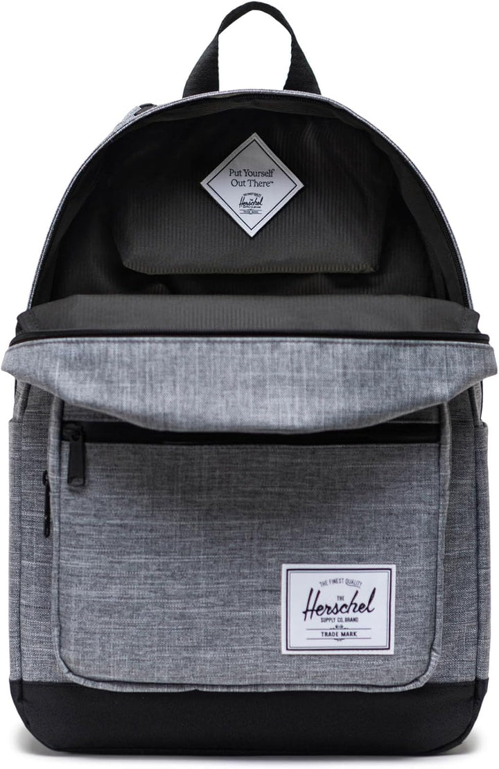 Herschel Rucksack Freizeitrucksack mit Laptopfach Pop Quiz Backpack 25 L Raven Crosshatch grau Stand