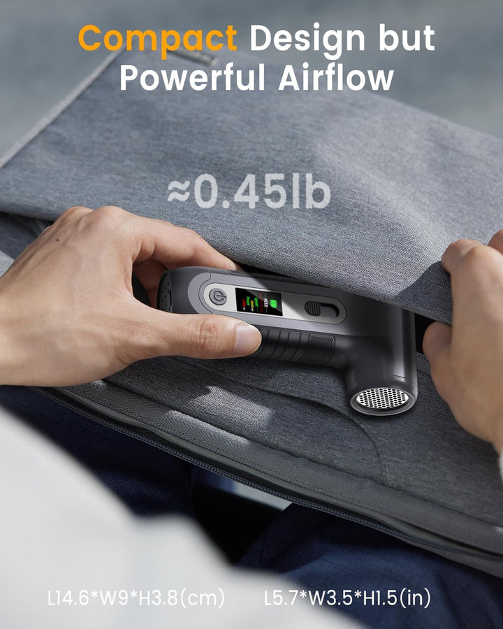 Elektrische Staubgebläse 200000 RPM mit HD‑Display - Air Duster Mini‑Gebläse für PC‑Reinigung mit LE