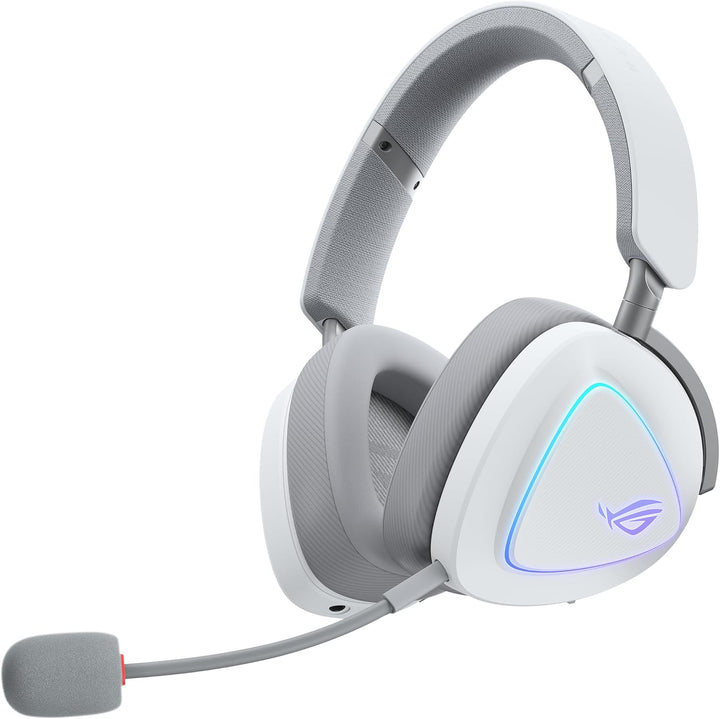ASUS ROG Delta II White kabelloses RGB Gaming Headset (SpeedNova, Bluetooth, 2,4 GHz, 3,5-mm-Anschlu