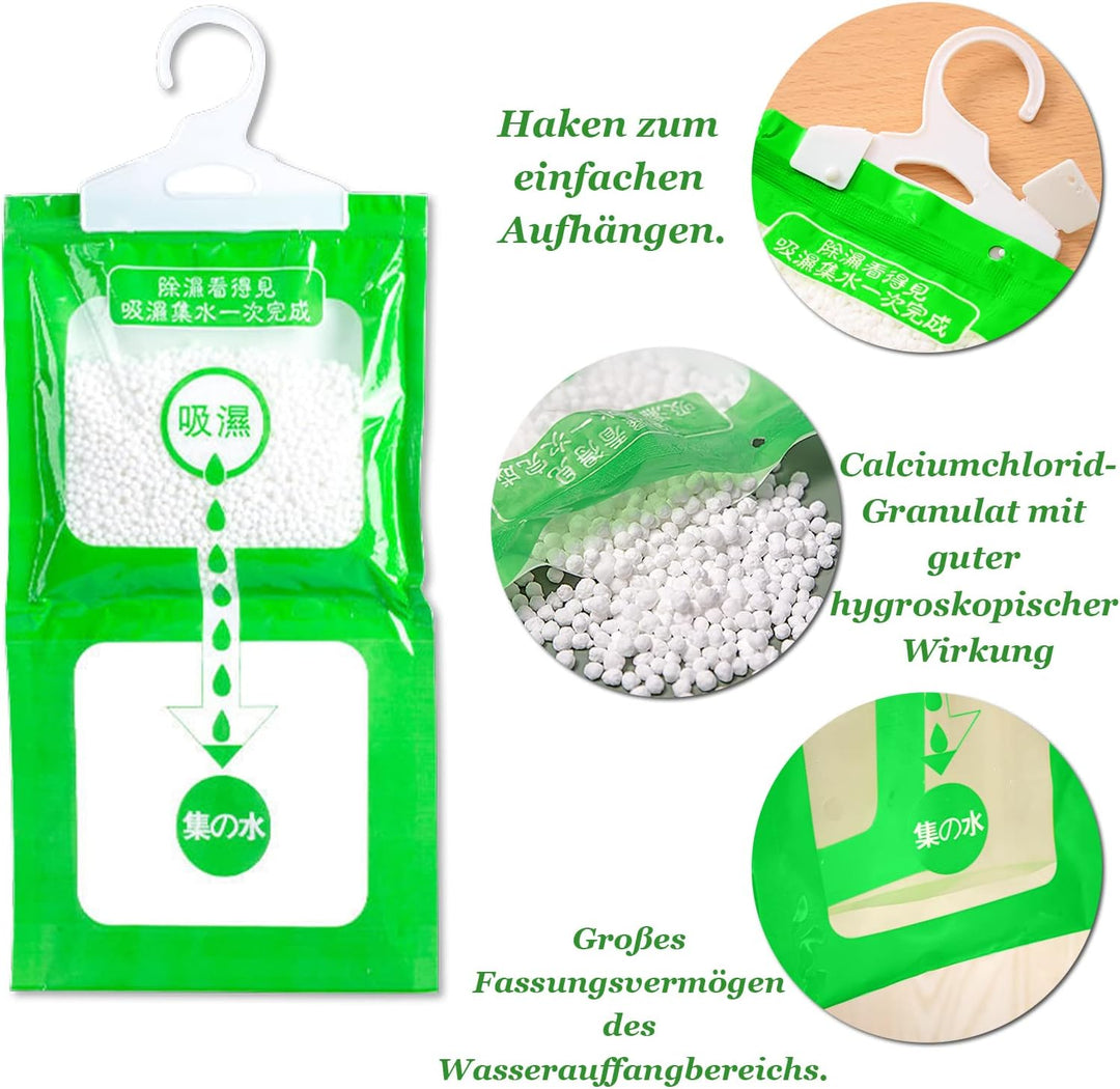 10er-Pack Moisture Absorber,Anti-Schimmel hängender Entfeuchter,Moistureproof Desiccant Bag,Luftentf