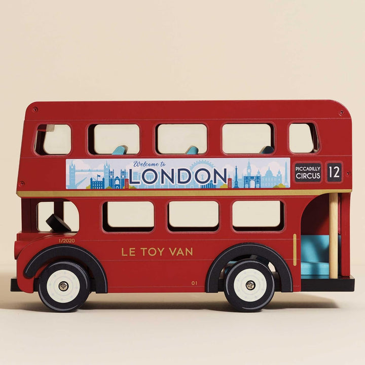 Le Toy Van - TV469 - Lernspielzeug ?London Bus" für Kleinkinder ab 3 Jahren, Doppeldeckerbus im Lond