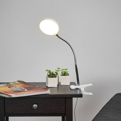 Lindby LED Klemmleuchte 'Milow' (Modern) in Weiss u.a. für Wohnzimmer & Esszimmer (1 flammig,) - Tis