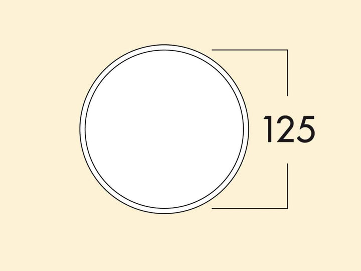 Naber Klima-E 125 Mauerkasten, weiss/Edelstahl